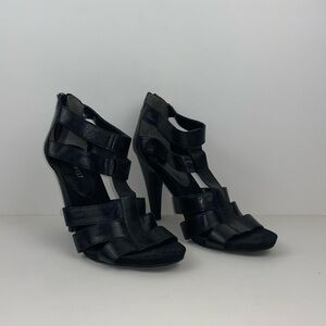 Black Sandals Heels Nine West 4 inch Heels Black Size 7.5